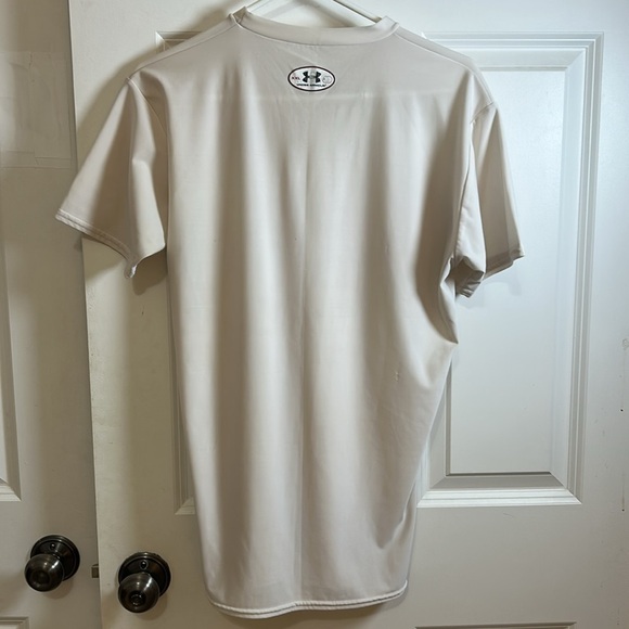 Under Armour Men's White compression short sleeve T-Shirt size XXL - Picture 4 of 8